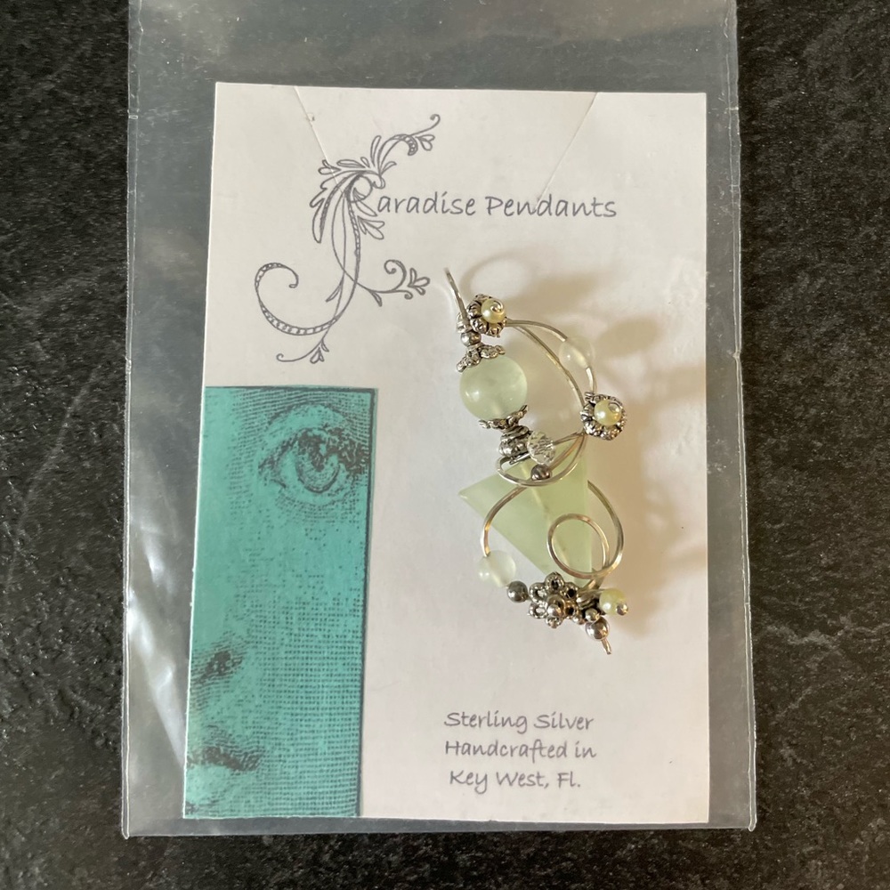Sterling silver handcrafted wire wrapped pendant